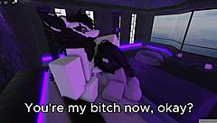 what if a roblox girl gets bored until her friend shows up for some wild fucking?