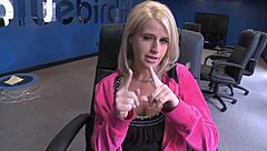 This Euro blonde turns into a total nympho during her first interracial encounter