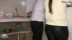 oh man, while chatting with my stepmom's friend in the kitchen i end up touching her juicy pussy and fucking her secretly recording it - part 1 😏