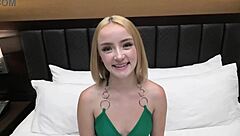 She's just 4 feet 11 inches, only 18 years old, sucking cock in this pov video.