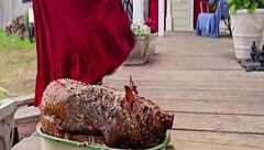 Pearl 2022 Safada Caindo Na Vara Do Espantalho Pauzudo