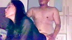 delicious pussy sexy asian girl big ass and fuck at midnight - pov