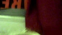 That blonde milf casually SHOWS OFF her tits and panties outdoors