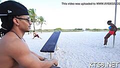 Tranny Gets Her Asshole Pushed Hard By Monster Cock In Garage Orgy With Blowjob And Licking