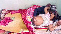 oh man, i'm oiling up my 9-month pregnant wife with coconut and fucking her missionary style in hindi audio