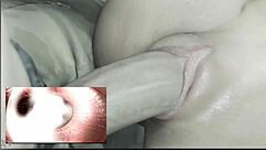 Massive Cock Pumps Deep into Her Belly Filling Every Inch with Thick Creampie Until She Overflows