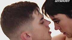 Goth slut Catherine Knight gets tied up for passionate rough fuck with Tommy Cabrio's big dick on Whiteboxxx