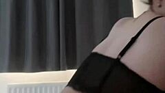 horny british girl plays with toys solo