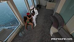 Whoa! Rihanna Rides That Massive Black Officer Cock Hard On The Yacht In Wild Interracial Action