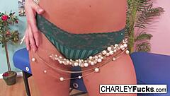 Miss Chase Sneaks In Solo Masturbation Between Clients With Her Big Tits Exposed