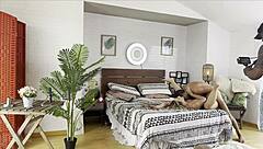 behind the scenes look at filming with a fresh 19-year-old french teen