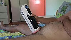 Anna Unpacks XT9 Masturbator and Role-Plays Catching Stepbrother for Intense Footjob Test