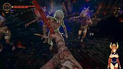 lets play succubus part 2 teases big ass redhead hentai monster rough action in anime game