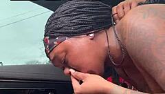 Oh man sucking that big black cock deep until I swallow cum for new air forces!