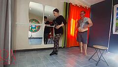 ballerina in fishnets gets her ass spanked and pussy fucked hard by dominating teacher in studio punishment