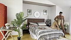 behind the scenes look at filming with a fresh 19-year-old french teen