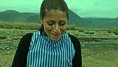 You beautiful Italian babe Silvia Soprano, get dominated roughly on this Norwegian beach with slapping and spitting!