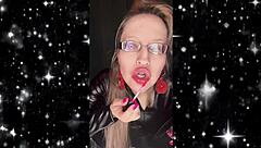 i-i'm turning from a guy into this sissy bimbo with glasses and lipstick crying mascara tears for total femdom obedience oh god it's happening
