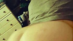 curvy latina bbw bends over for chubby doggystyle action in this amateur pov couple video