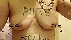 hey, check out this 2025 french housewife doing her solo bdsm session with uro and humiliations outdoors 😈