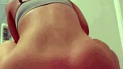 british teen coed gets horny with toys for solo squirting orgasm in high definition pov