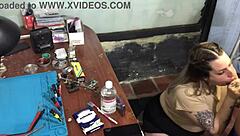 I didn't have money to pay my technician, so I ended up sucking his dick deeply.