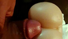 hey, check out my first time shoving a toy deep in my tight pussy