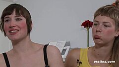 Hey, these girls from northern germany are getting into passionate beaver licking and clit sucking action