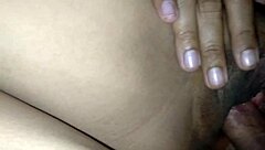 Intense shaved tight pussy gets filled with creampie leading to wet orgasm in homemade clip