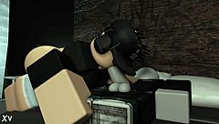 Roblox Girl Plays With Boyfriend's Cock While He Sleeps In Bedroom