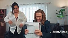 I can't believe I got caught in my husband's chubby office fling with michael vegas, karla lane, and sarah arabic