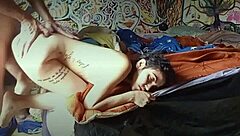 this petite submissive teen gets spanked and choked while deepthroating cock, then fucked doggystyle until she squirts everywhere