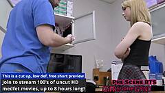 daisy bean undergoes a detailed backstage exam with toys and close-ups in the hospital setting.