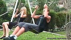 I'll dominate you completely with my strapon!