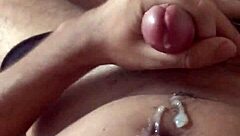 Masturbating with heavy dirty talk in guided session. He moans while stroking his monster cock.