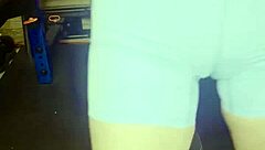 Sexy Horny Milf Fingers and Fucks Herself with Dildo in Gym!