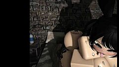 Big ass snow bunny, are you riding that monster BBC wildly in the Roblox condo?