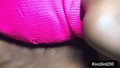 I feel so horny as tutor fucking my skinny coursemate with monster cock in missionary.