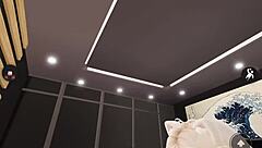 Fox girl gets pounded doggystyle with rough riding and cumshot on big tits.