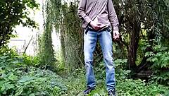 I'm bending over my mother in law, fucking her doggystyle rough outdoors in park.