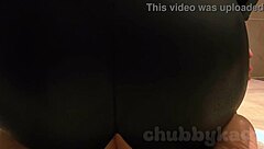 Chubbykaot puts on a catsuit in this amateur outdoor scene and feels increasingly excited