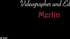 the petite mature milf in black lingerie and nylon stockings poses elegantly in heels for the stocking worship trailer