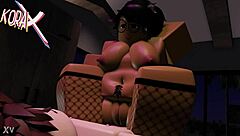 Koraxlust Feels Deep Emotion as Indian Girlfriend Tries New Anal Assfucking with Boyfriend in Cartoon Couple Sex.