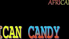 African candy enjoyed bathroom sex with dildo masturbation while soapy and wet.