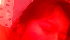 Estelita is giving a close-up blowjob to this thick cock in our homemade video