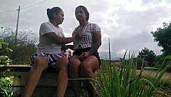 Outdoor Oral Temptation in the Park with Curvy Latina Amateur