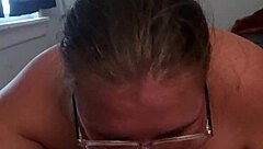 beautiful amateur wife curiously swallows a massive load