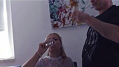 Hey, Vicky's that hot secretary banging her client raw! 😈