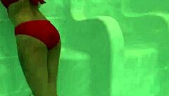 skinny amateur thai teen cherry with small tits moans loud while riding big white dick in bikini