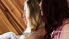 The teen discovered she needed new bigger bras. Her stepmom got excited to help with shopping.